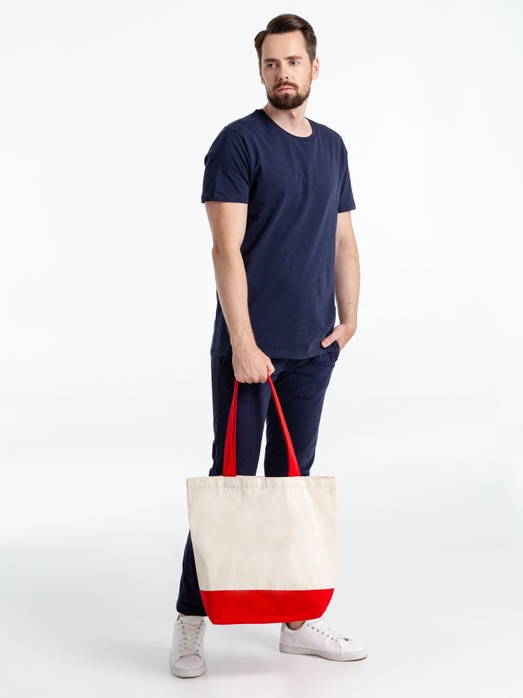 Холщовая сумка Shopaholic, красная - фото от интернет-магазина подарков Хочу Дарю