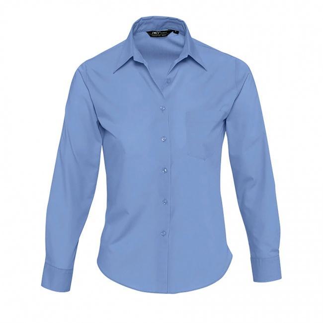 Рубашка"Executive", васильковый_2XL, 65% полиэстер, 35% хлопок, 105г/м2 - фото от интернет-магазина подарков ХочуДарю