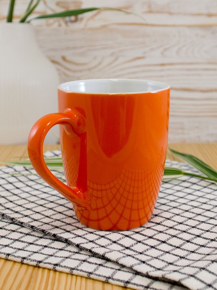 Кружка Good morning, оранжевая - фото от интернет-магазина подарков Хочу Дарю