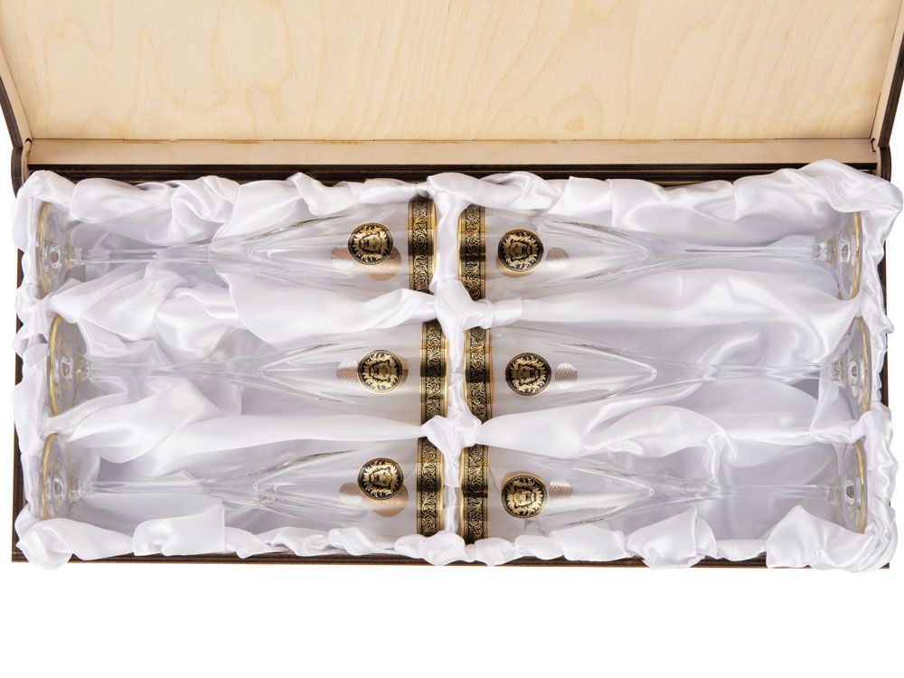 Набор бокалов для шампанского Сила льва - фото от интернет-магазина подарков Хочу Дарю