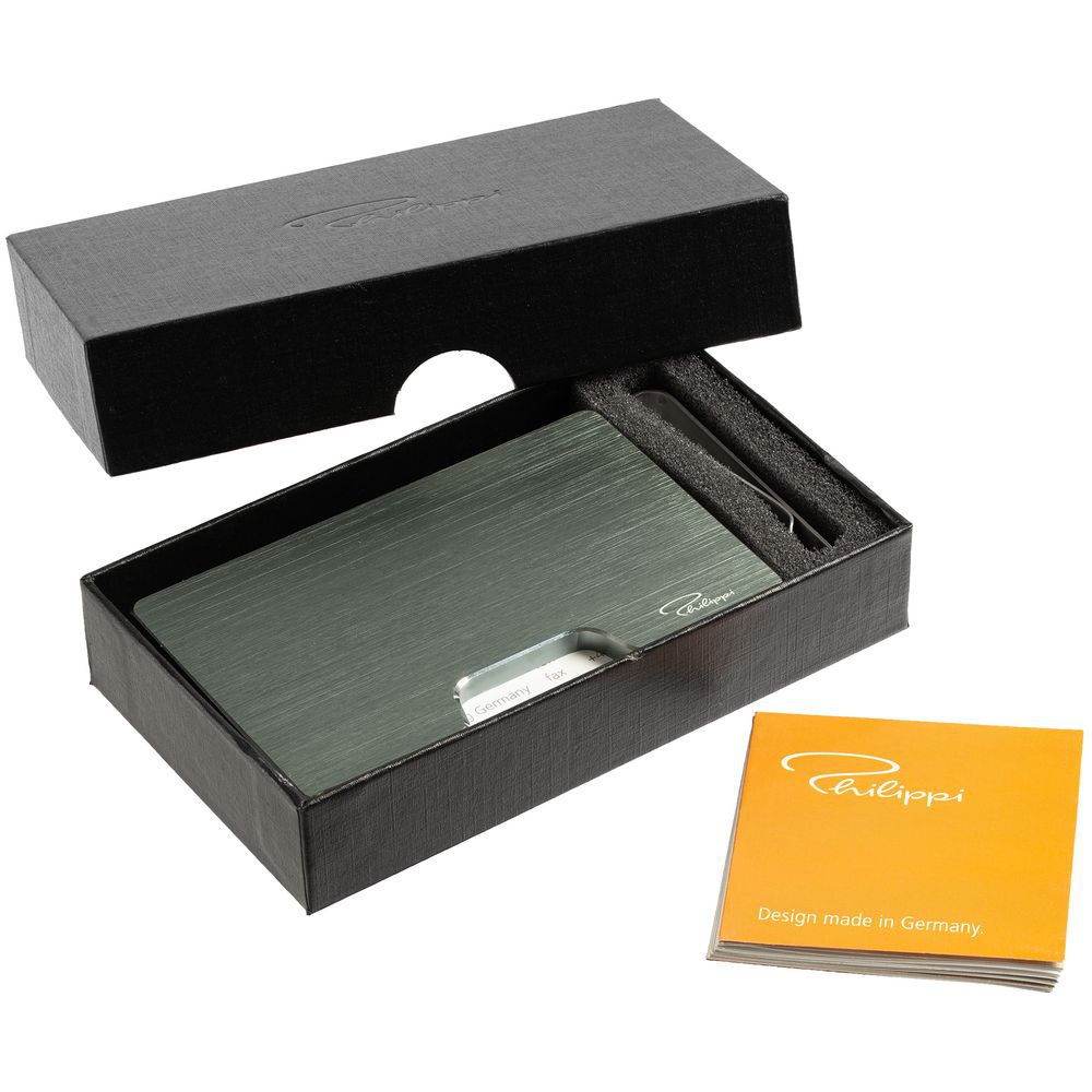 Футляр для карт с зажимом для купюр Cooper, серый - фото от интернет-магазина подарков Хочу Дарю