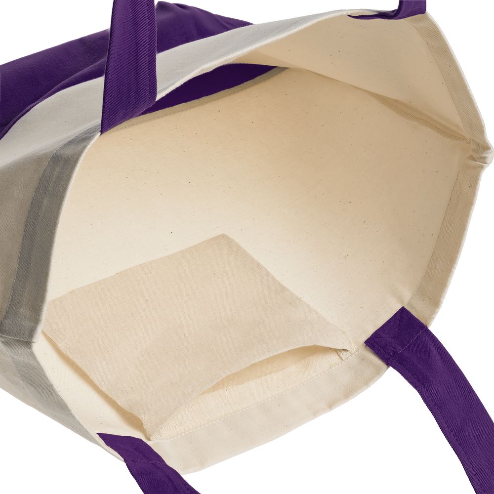 Холщовая сумка Shopaholic, фиолетовая - фото от интернет-магазина подарков Хочу Дарю