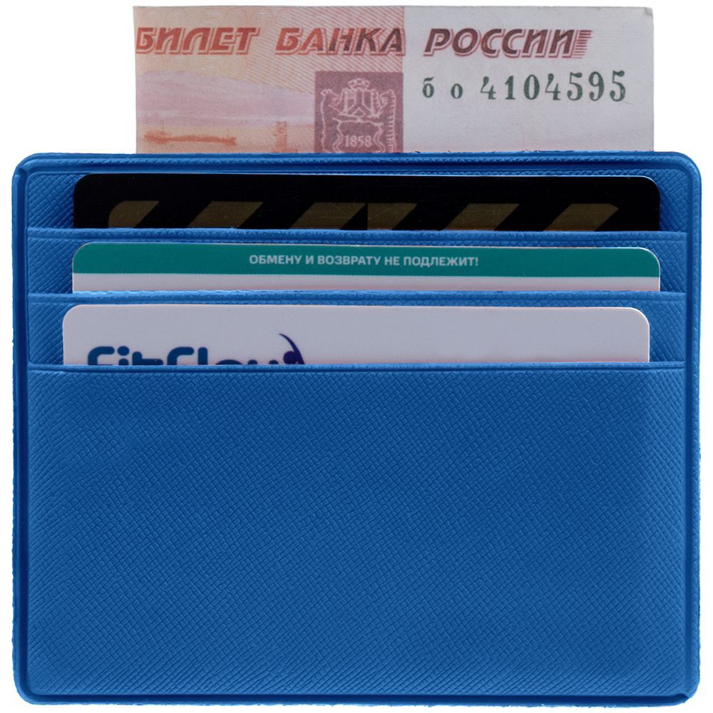 Чехол для карточек Devon, ярко-синий - фото от ХочуДарю