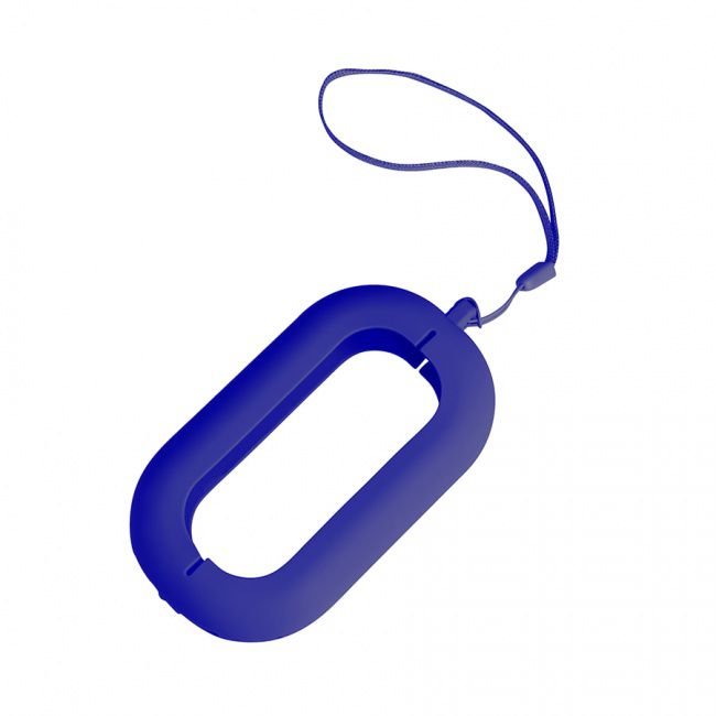Обложка с ланъярдом к зарядному устройству "Seashell-2", синий,силикон - фото от интернет-магазина подарков Хочу Дарю