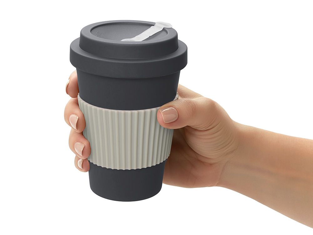 Термокружка из натуральных волокон «Muffin», темно-серый - фото от интернет-магазина подарков Хочу Дарю