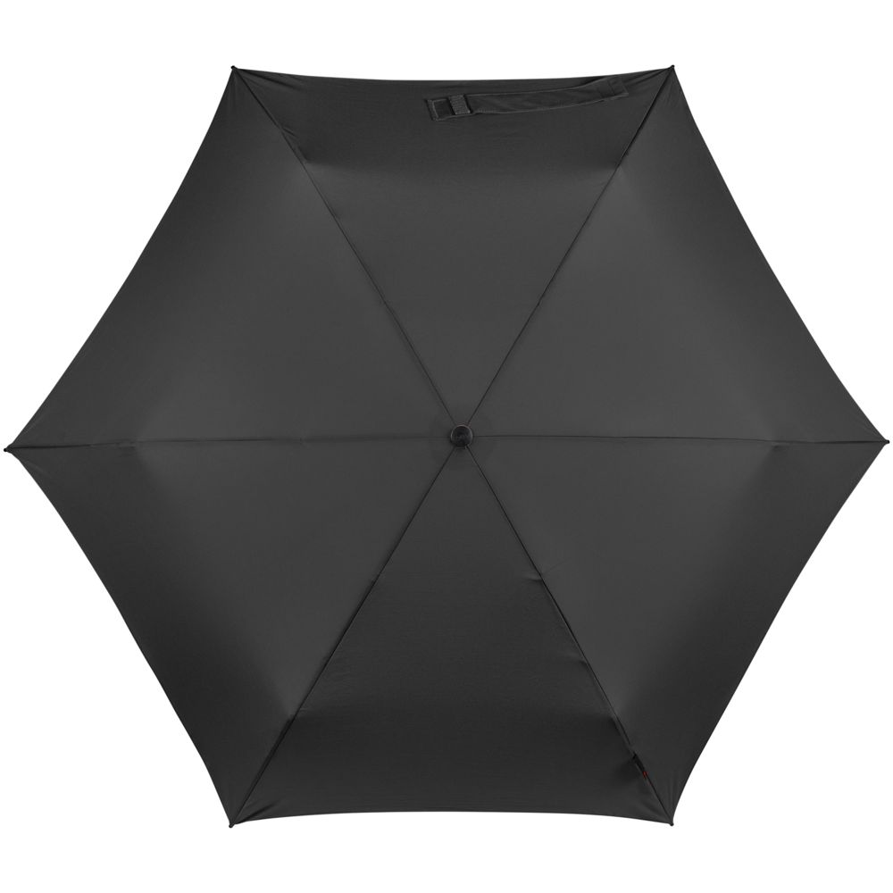 Зонт складной TS220 с безопасным механизмом, черный - фото от интернет-магазина подарков Хочу Дарю
