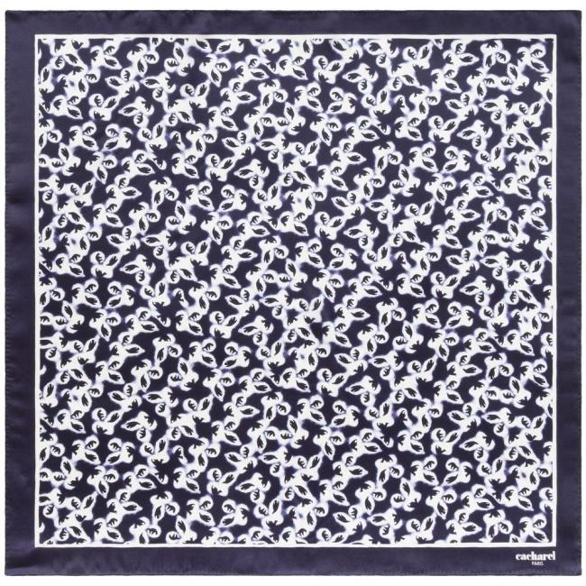 Платок Hirondelle Silk, темно-синий - фото от интернет-магазина подарков Хочу Дарю