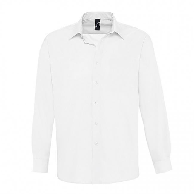 Рубашка "Baltimore", белый_S, 65% полиэстер, 35% хлопок, 105г/м2 - фото от интернет-магазина подарков ХочуДарю