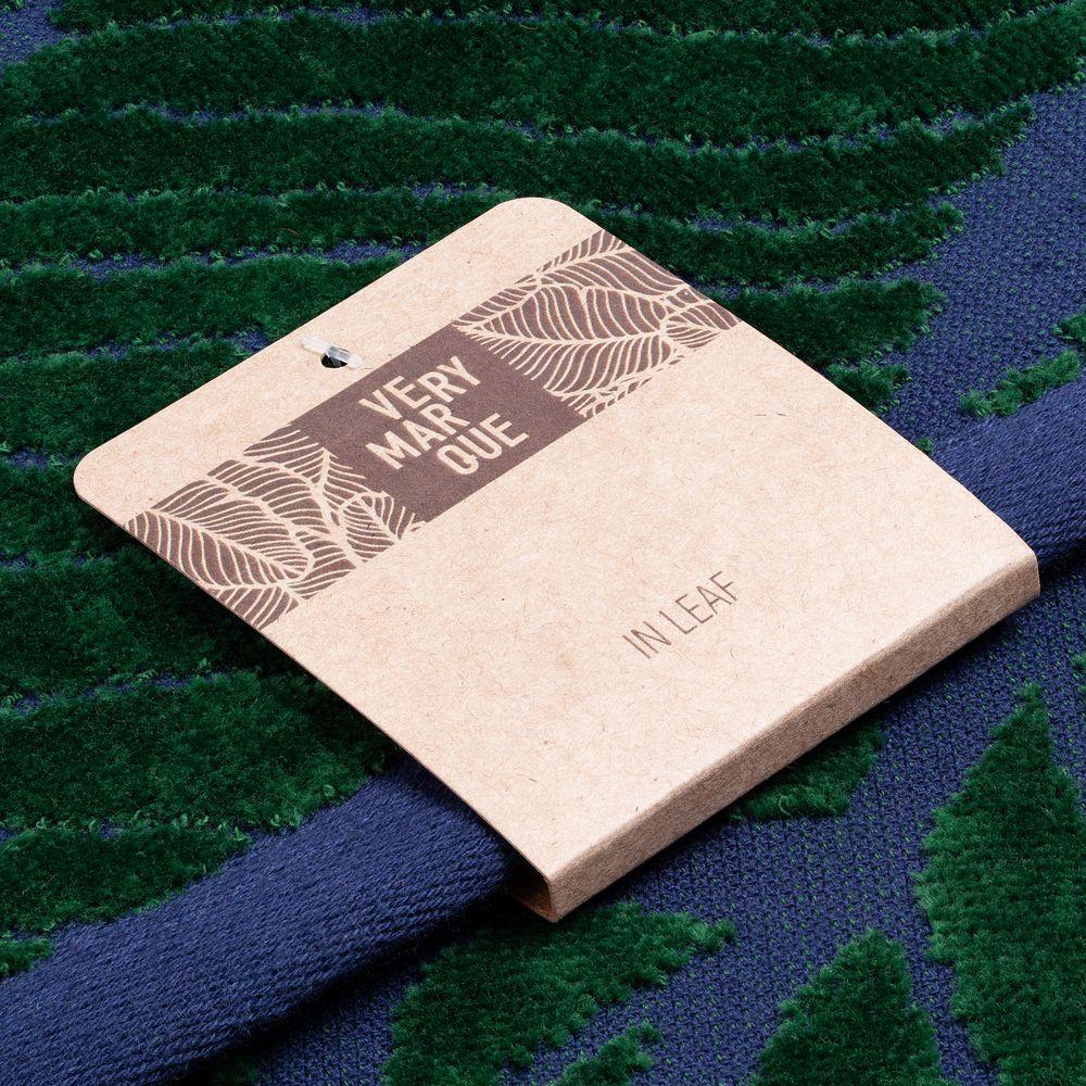 Полотенце In Leaf, малое, синее с зеленым - фото от интернет-магазина подарков Хочу Дарю