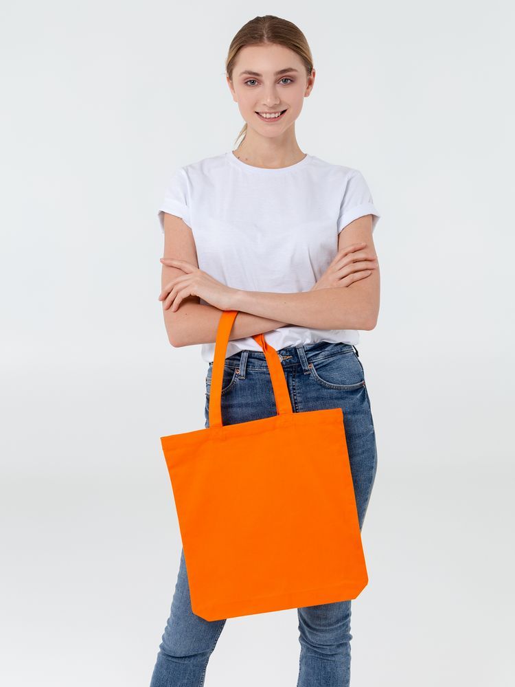 Холщовая сумка Avoska, оранжевая - фото от интернет-магазина подарков Хочу Дарю