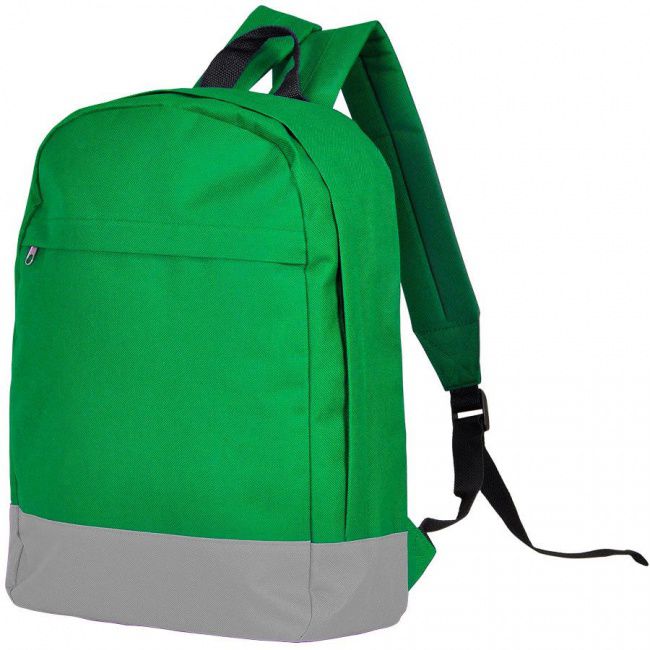 Рюкзак "URBAN",  зеленый/серый, 39х27х10 cм, полиэстер 600D - фото от интернет-магазина подарков Хочу Дарю