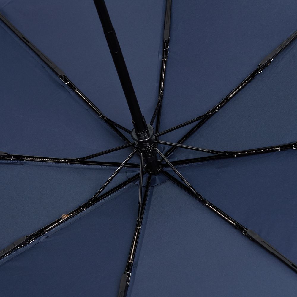 Складной зонт Palermo, темно-синий - фото от интернет-магазина подарков Хочу Дарю
