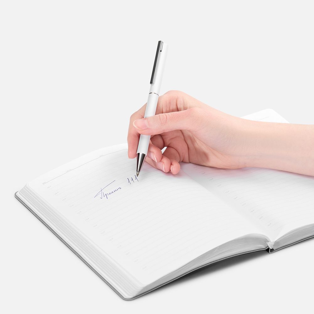 Ручка шариковая Blade Soft Touch, белая - фото от ХочуДарю