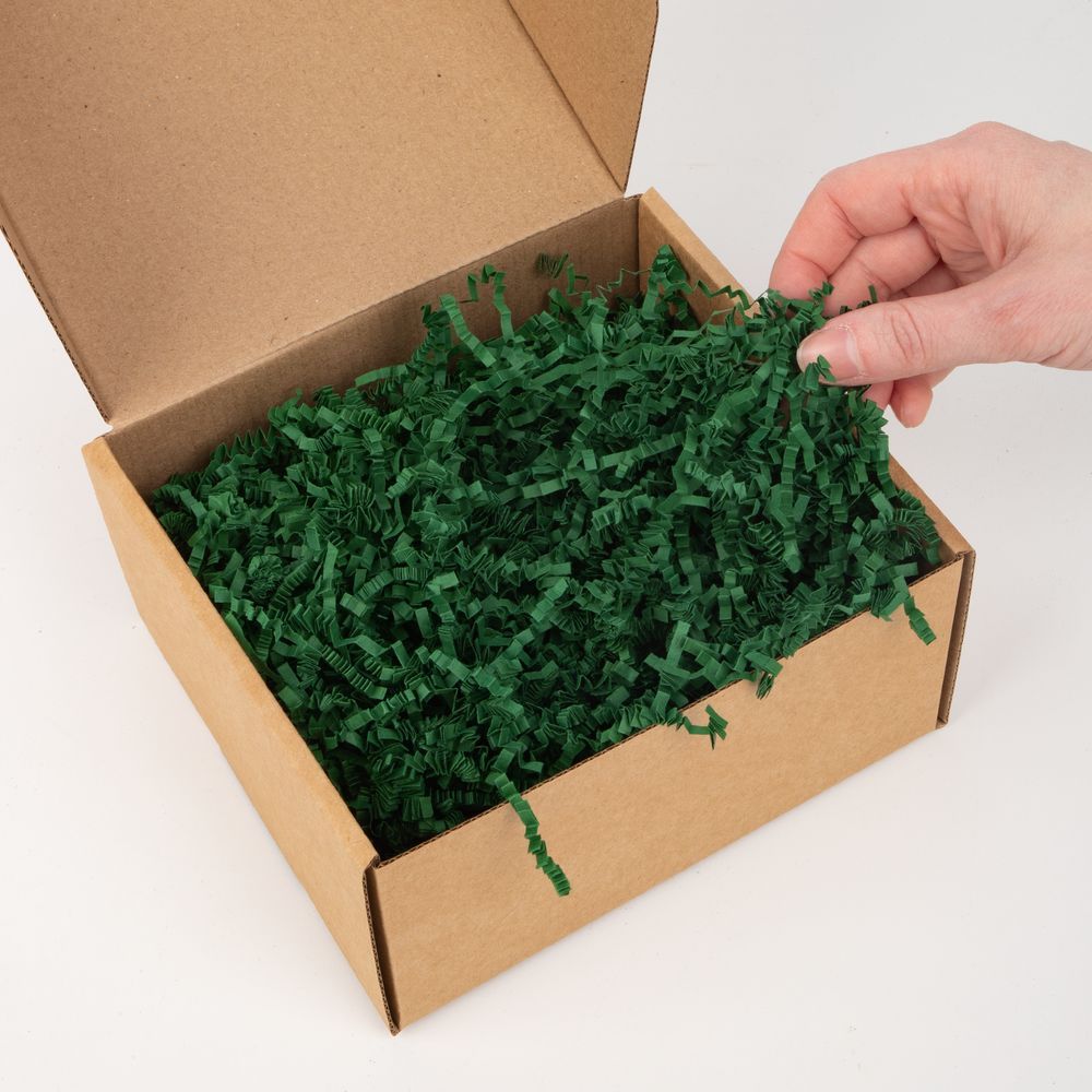 Бумажный наполнитель Chip, темно-зеленый (изумрудный) - фото от ХочуДарю