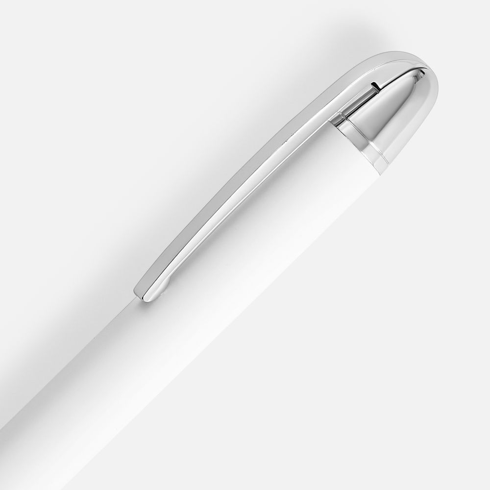 Ручка шариковая Arc Soft Touch, белая - фото от ХочуДарю