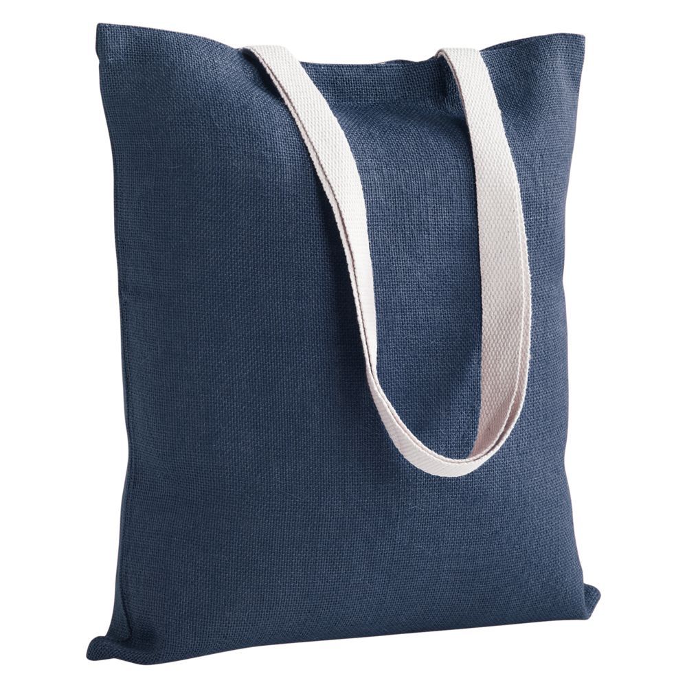 Холщовая сумка на плечо Juhu, синяя - фото от интернет-магазина подарков Хочу Дарю