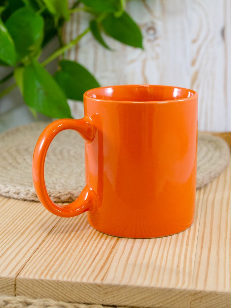 Кружка Promo, оранжевая - фото от интернет-магазина подарков Хочу Дарю