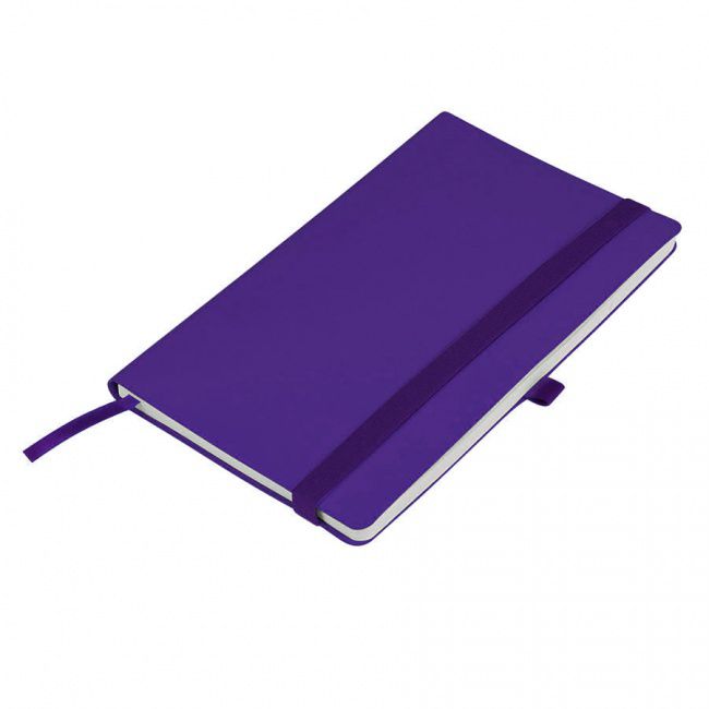 Бизнес-блокнот "Gracy", 130х210 мм, фиолет., кремовая бумага, гибкая обложка, в линейку, на резинке - фото от интернет-магазина подарков Хочу Дарю