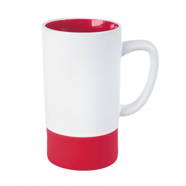 Кружка FUN2, белый с красным, 470 мл, керамика - фото от интернет-магазина подарков Хочу Дарю
