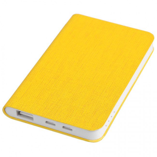 Универсальный аккумулятор "Provence" (4000mAh),желтый, 7,5х12,1х1,1см, искусственная кожа,пл - фото от интернет-магазина подарков Хочу Дарю