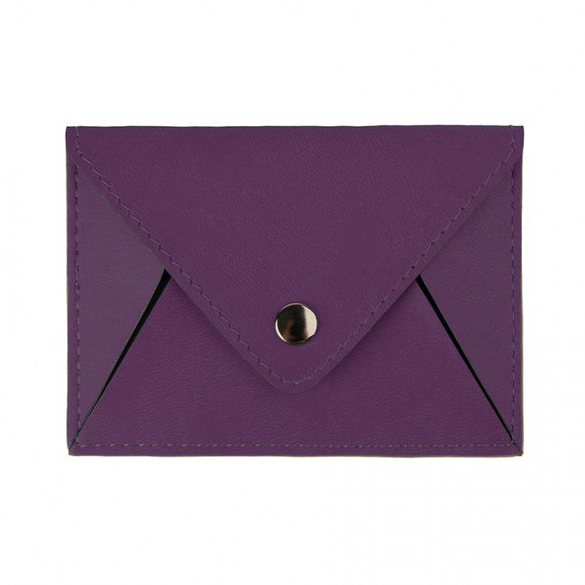 Холдер для карт "Sincerity", 7*11,5 см, PU, фиолетовый с серым - фото от интернет-магазина подарков Хочу Дарю