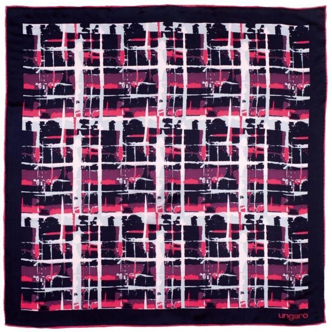 Платок Tweed Silk, темно-синий - фото от интернет-магазина подарков Хочу Дарю