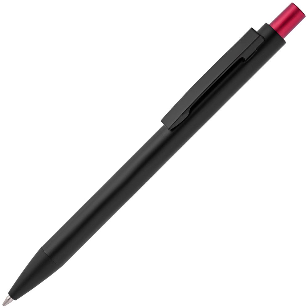 Ручка шариковая Chromatic, черная с красным - фото от интернет-магазина подарков ХочуДарю