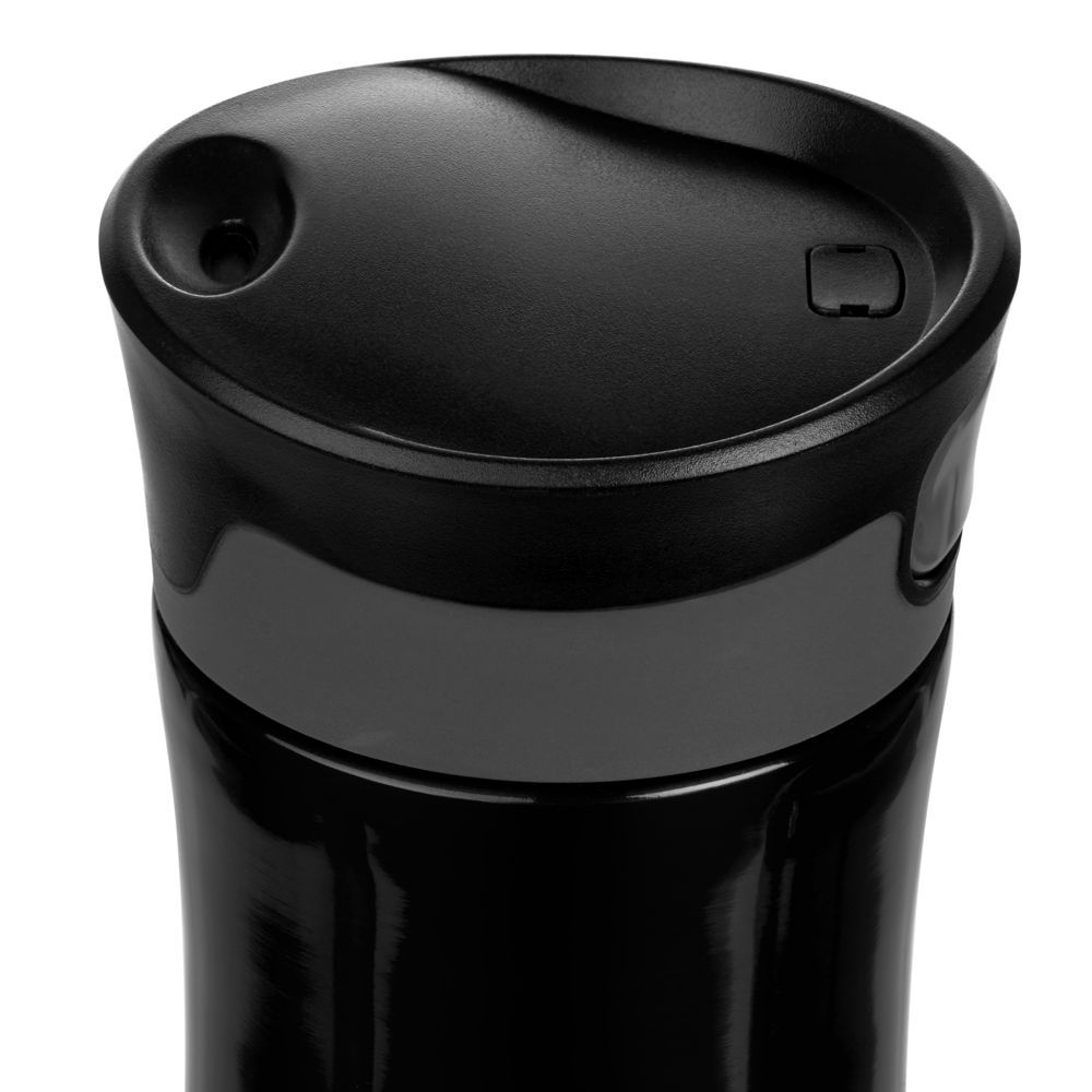 Термостакан Tansley, герметичный, вакуумный, черный - фото от интернет-магазина подарков Хочу Дарю