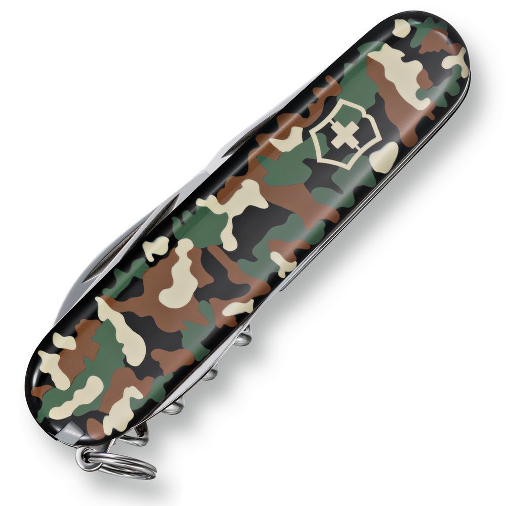Офицерский нож Spartan 91, зеленый камуфляж - фото от интернет-магазина подарков Хочу Дарю