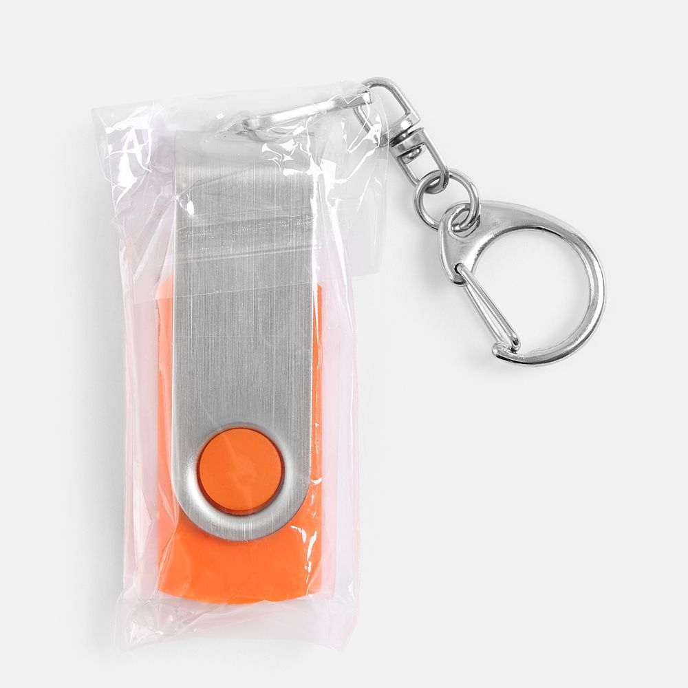 Флешка Twist, оранжевая, 16 Гб - фото от интернет-магазина подарков Хочу Дарю