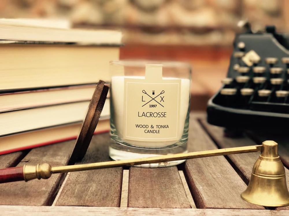 Свеча ароматическая в стекле Дерево & Тонка - фото от интернет-магазина подарков Хочу Дарю
