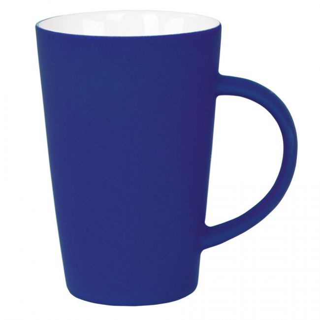 Кружка "Tioman" с прорезиненным покрытием, синий, 320 мл, фарфор - фото от интернет-магазина подарков Хочу Дарю