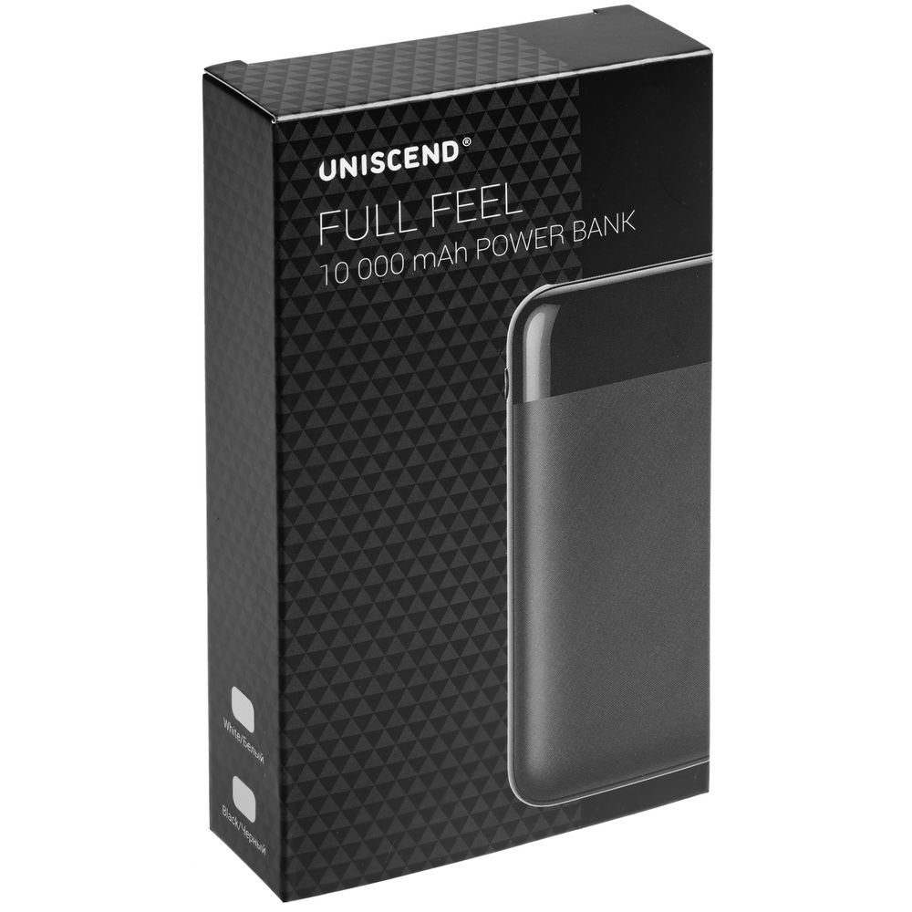 Внешний аккумулятор Uniscend Full Feel 10000 мАч с индикатором, белый - фото от интернет-магазина подарков Хочу Дарю