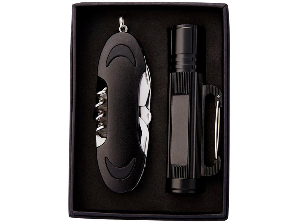 Подарочный набор Ranger:фонарик, нож многофункциональный - фото от интернет-магазина подарков Хочу Дарю