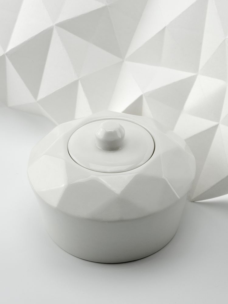 Сахарница Diamante Bianco, белая - фото от интернет-магазина подарков Хочу Дарю