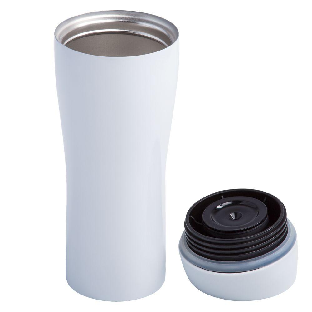 Термостакан Solingen, вакуумный, герметичный, белый - фото от интернет-магазина подарков Хочу Дарю