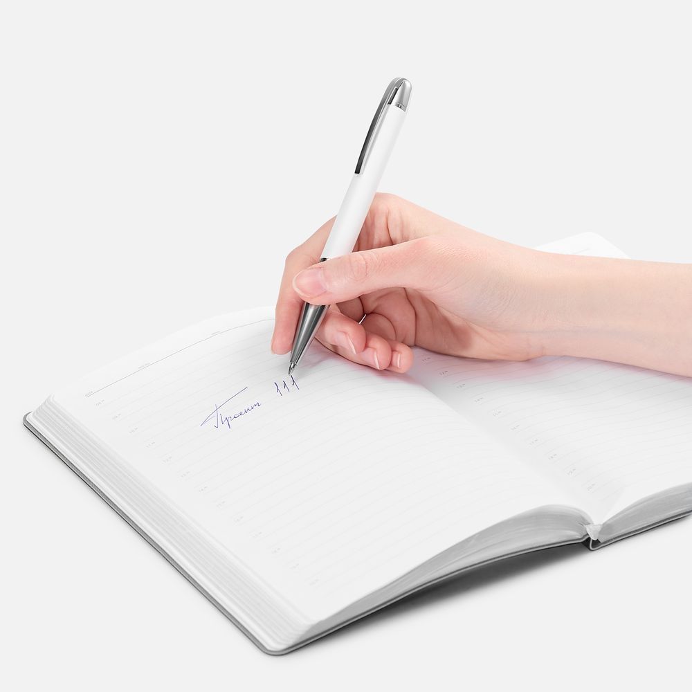 Ручка шариковая Arc Soft Touch, белая - фото от ХочуДарю