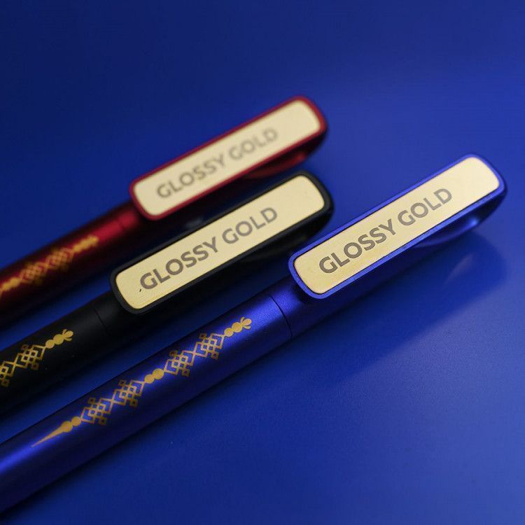  Ручка шариковая GLOSSY GOLD, красный, золотистый - фото от ХочуДарю