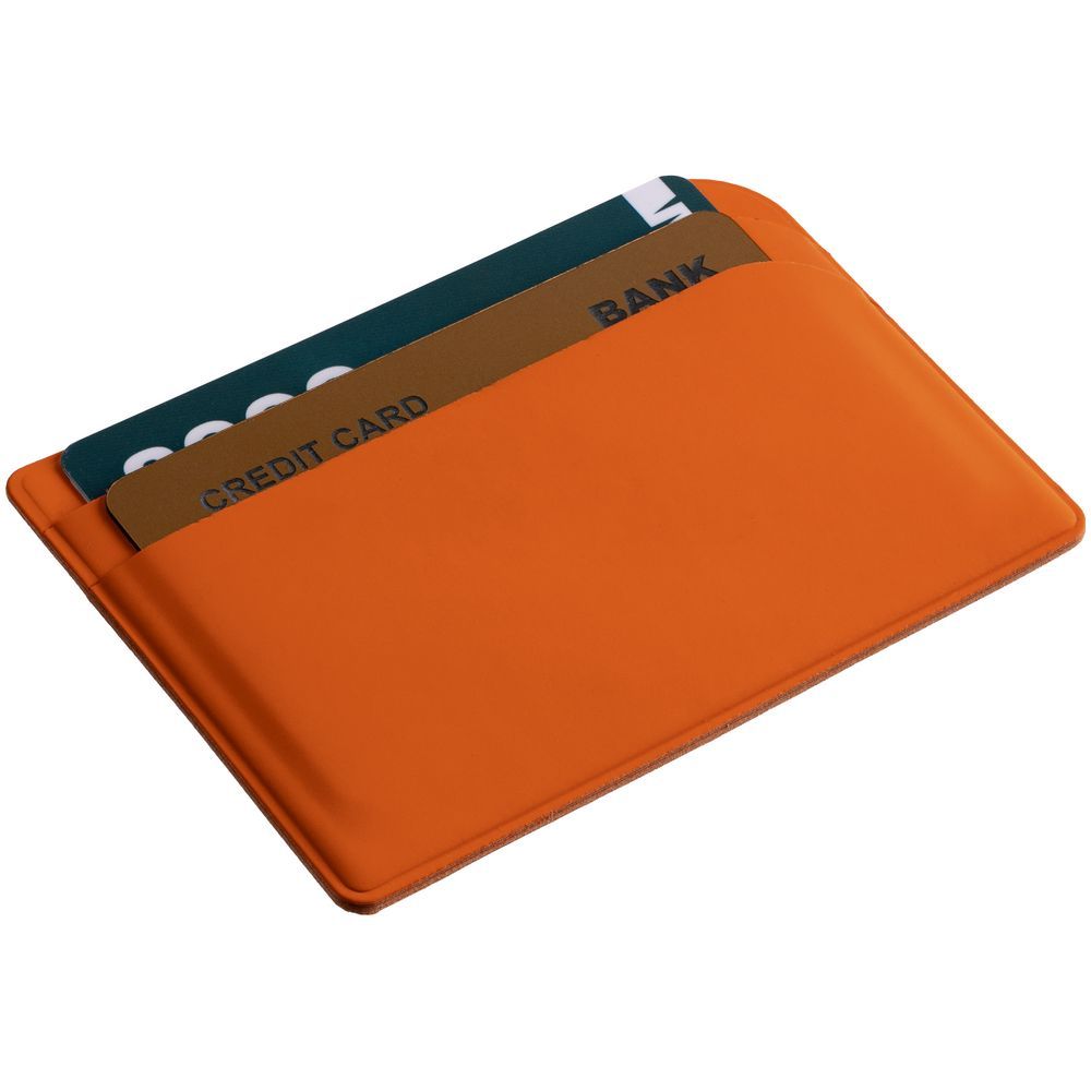 Чехол для карточек Dorset, оранжевый - фото от интернет-магазина подарков Хочу Дарю