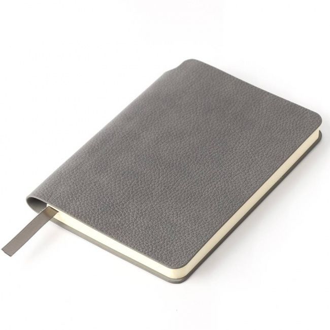 Ежедневник недатированный SALLY, A6, серый, кремовый блок в линейку - фото от ХочуДарю