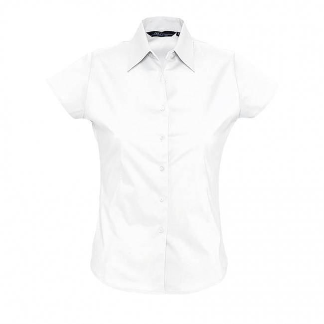 Рубашка женская "Excess", белый_L, 97% х/б, 3% п/э, 140г/м2 - фото от интернет-магазина подарков ХочуДарю