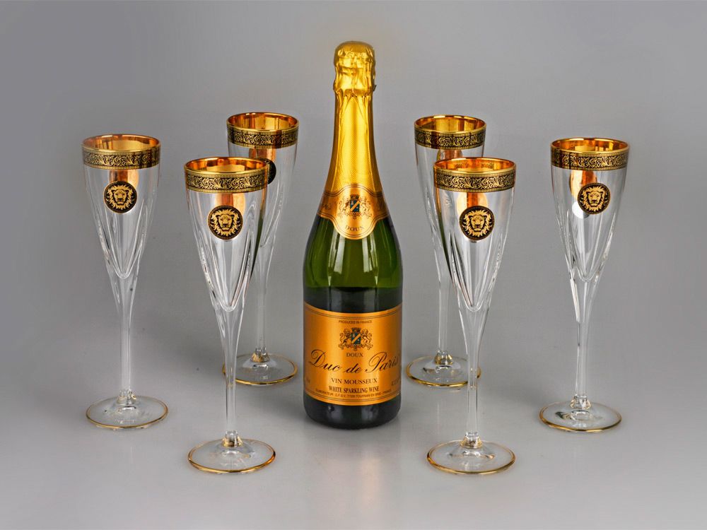 Набор бокалов для шампанского Сила льва - фото от интернет-магазина подарков Хочу Дарю