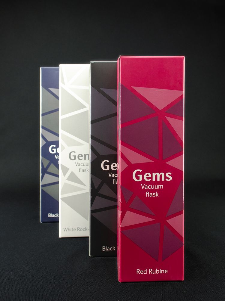 Термос Gems Black Morion, черный морион - фото от интернет-магазина подарков Хочу Дарю