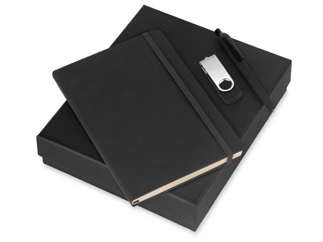 Подарочный набор Vision Pro Plus soft-touch с флешкой, ручкой и блокнотом А5 - фото от интернет-магазина подарков ХочуДарю