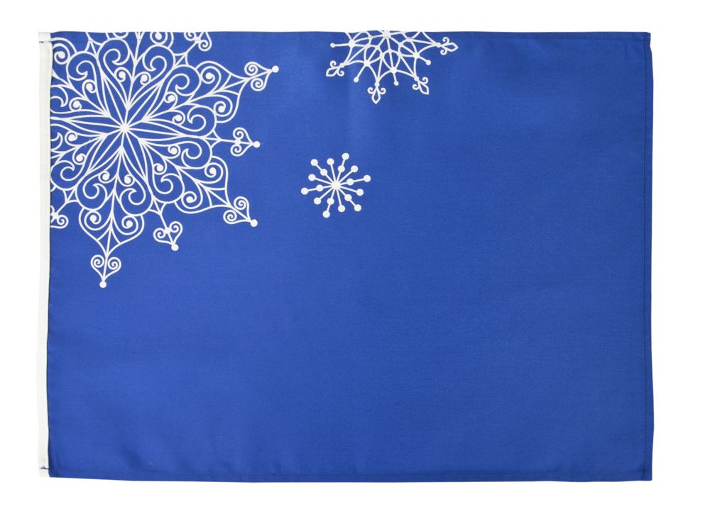 Декоративная салфетка «Снежинки», синяя - фото от интернет-магазина подарков Хочу Дарю