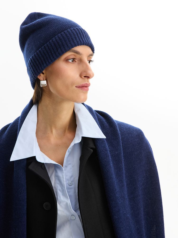 Шапка Cordelia, синяя - фото от интернет-магазина подарков Хочу Дарю