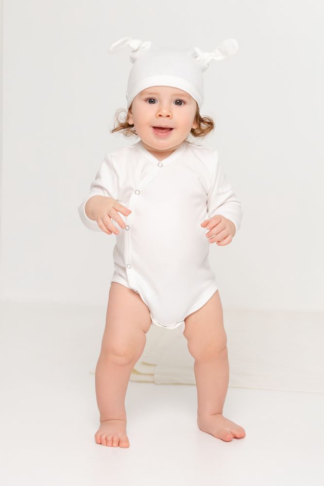 Боди детское Baby Prime, молочно-белое - фото от интернет-магазина подарков Хочу Дарю