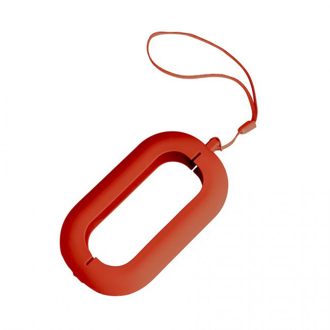 Обложка с ланъярдом к зарядному устройству "Seashell-2", красный,силикон - фото от интернет-магазина подарков Хочу Дарю
