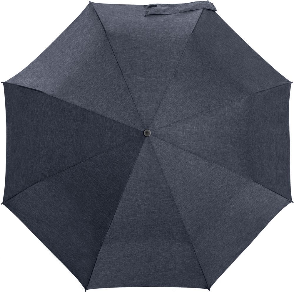 Складной зонт rainVestment, темно-синий меланж - фото от интернет-магазина подарков Хочу Дарю