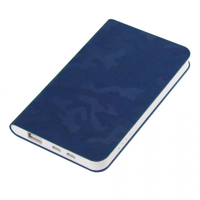 Универсальный аккумулятор "Tabby" (4000mAh), синий, 7,5х12,1х1,1см - фото от интернет-магазина подарков Хочу Дарю